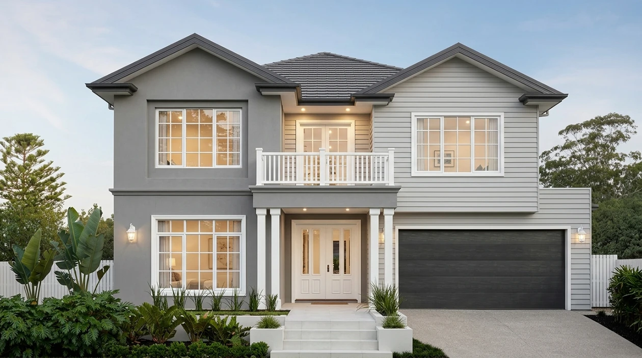 Hamptons Style Home Facade